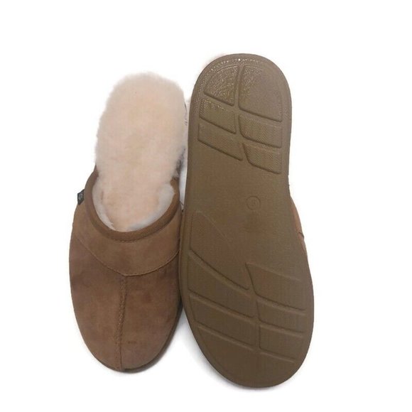 UGG Mens Size 9 Leisure Slide Cozy Suede Slippers Shoes 1018988 Chestnut Brown - Picture 7 of 8